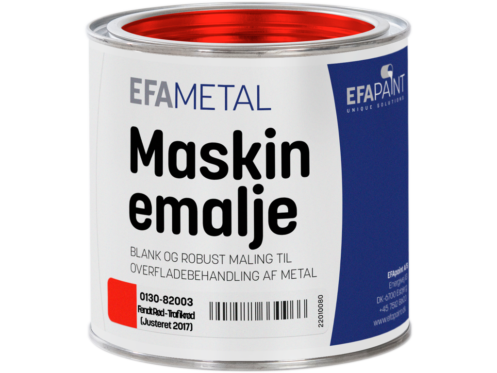 Maling RAL 3020 Trafikrød 0,75 Ltr.