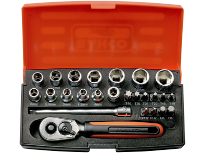 Topnøglesæt 1/4" SL25 4-13mm Bahco