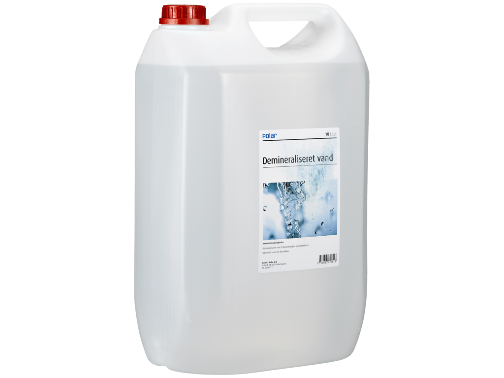 Demineraliseret vand 10 Ltr  Polar