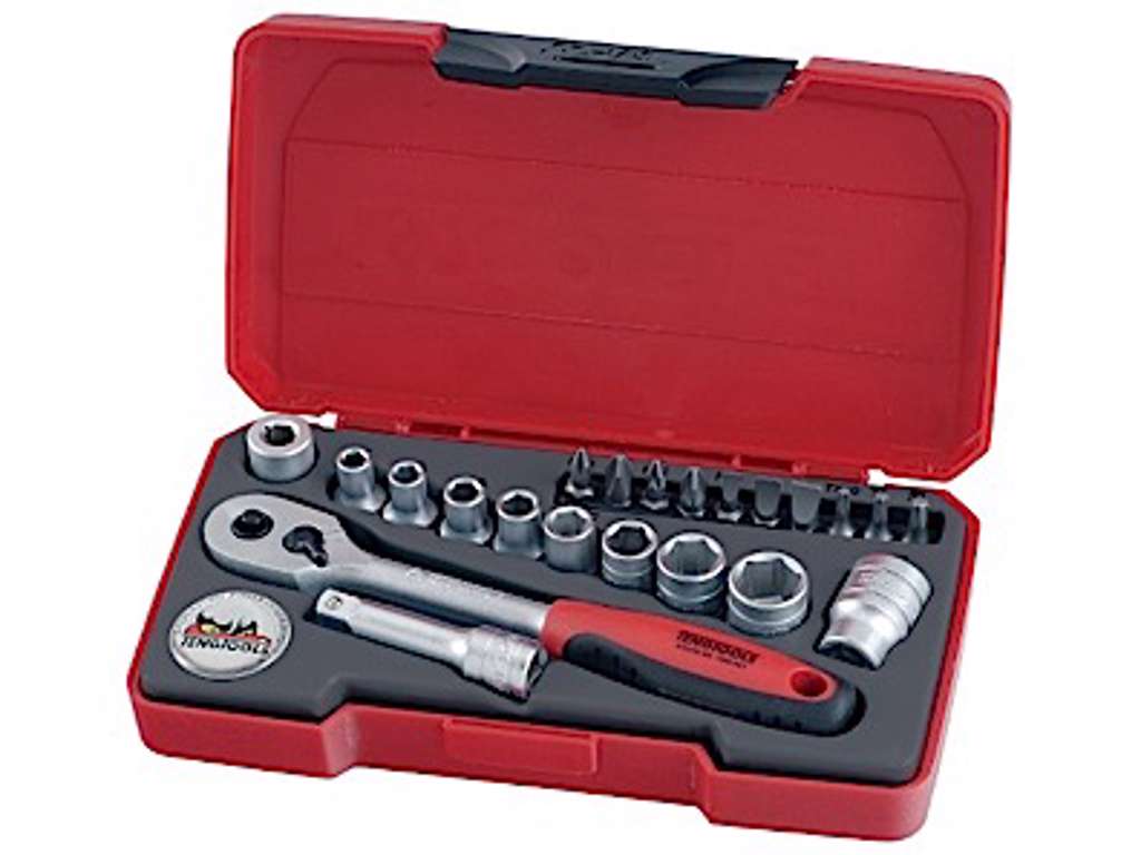 Topnøglesæt 1/4" T1422 dele Tengtool