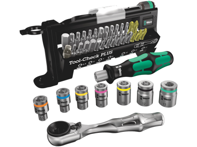 Skruetrækkersæt Wera m/bits og toppe