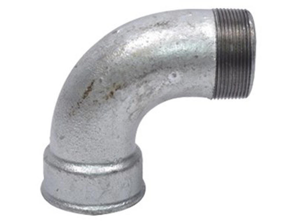 Bøjning kort 1/4" galv M/N