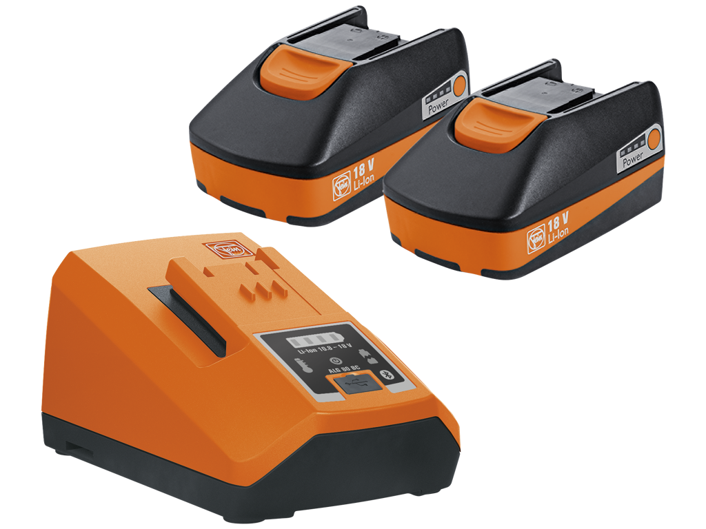 Fein Batterisæt 2x 18V 5,2 Ah og lader