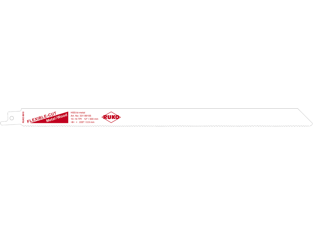 Bajonetsavklinge 300mm 0,9mm BIM 10-14T