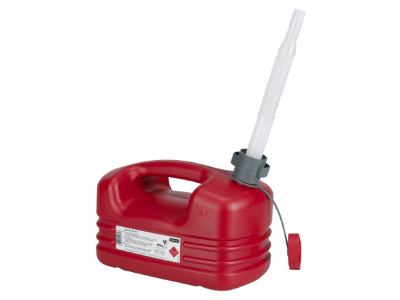 Benzindunk 5 ltr plast rød