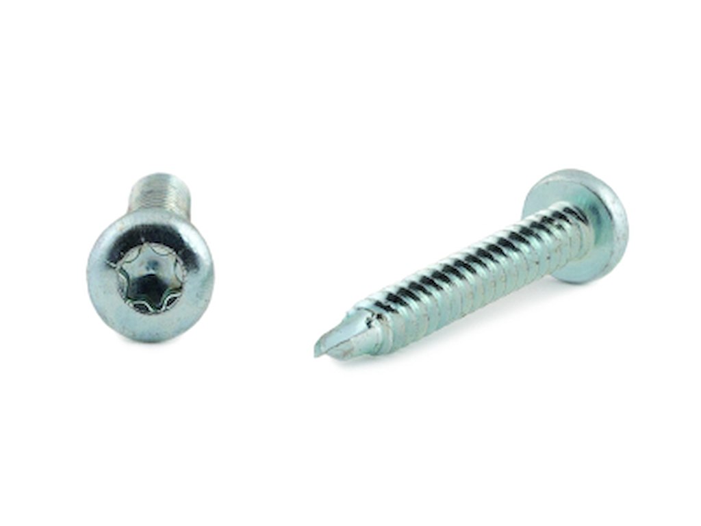 Lynskrue m/borspids panhoved m/torx kærv FZB