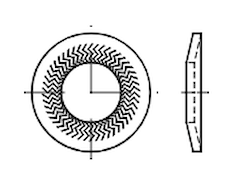 Låseskive M12 Teckentrup FZB DIN 88126-Z
