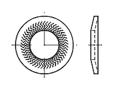 Låseskive M12 Teckentrup FZB DIN 88126-Z