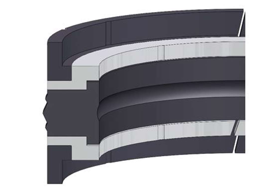 Stempelpakning 50x34x18,4/6,3mm dobb.