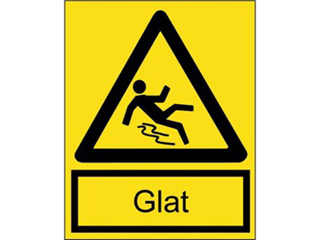 GLAT PLASTSKILT 210X297