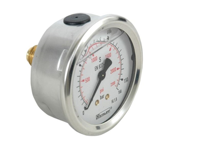 Manometer G63 0-16 bar 1/4" bagud