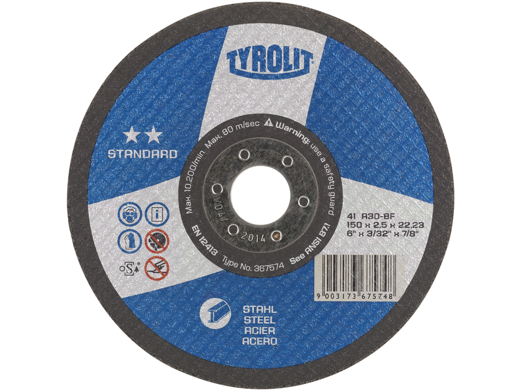 Skæreskive 150x2,5x22 41X A30S-BF