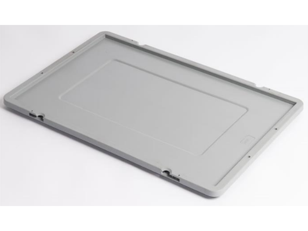 Låg f. Lagerkasse WEZ 600x400x10mm grå