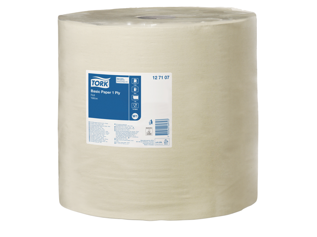 Aftørringspapir Tork Basic Gul 127107