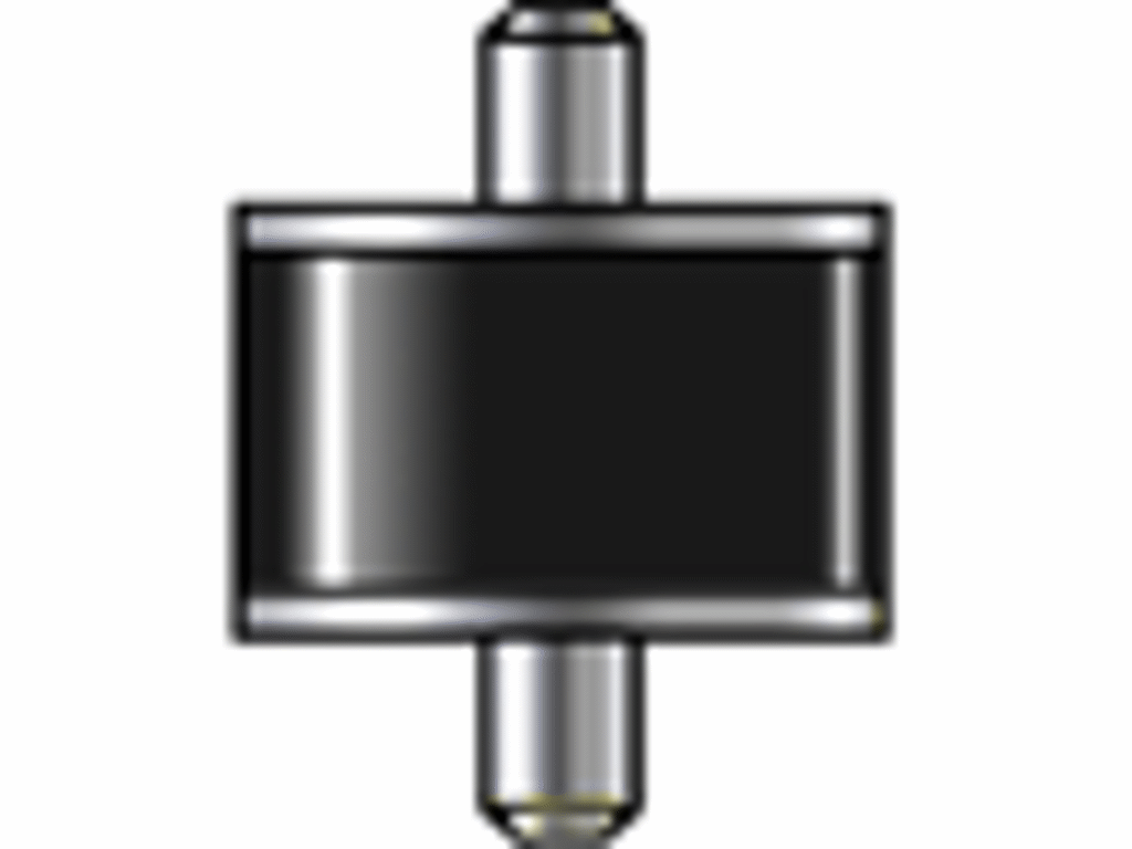 Vibrationsdæmper Ø15x8 mm sort Type 2