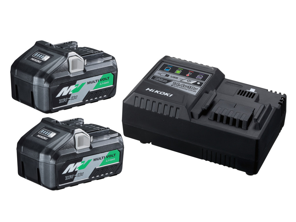 Batteripakke HiKoKi 2×BSL36B18X + lader