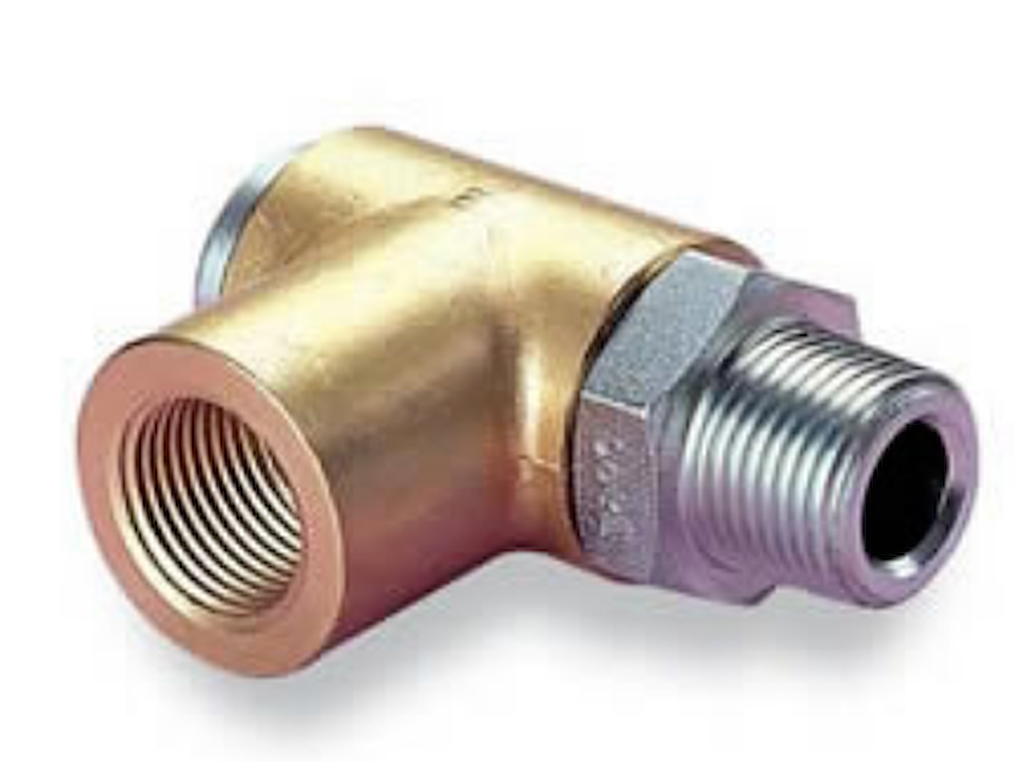 Svirvel 3/8" langsom rotation messing