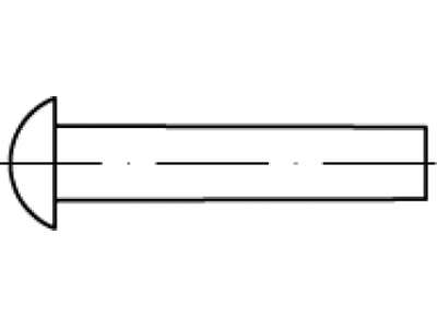 Nitte RH 10x25 Stål DIN660