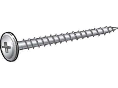 Montageskrue 4,2x13 Hvid (250)