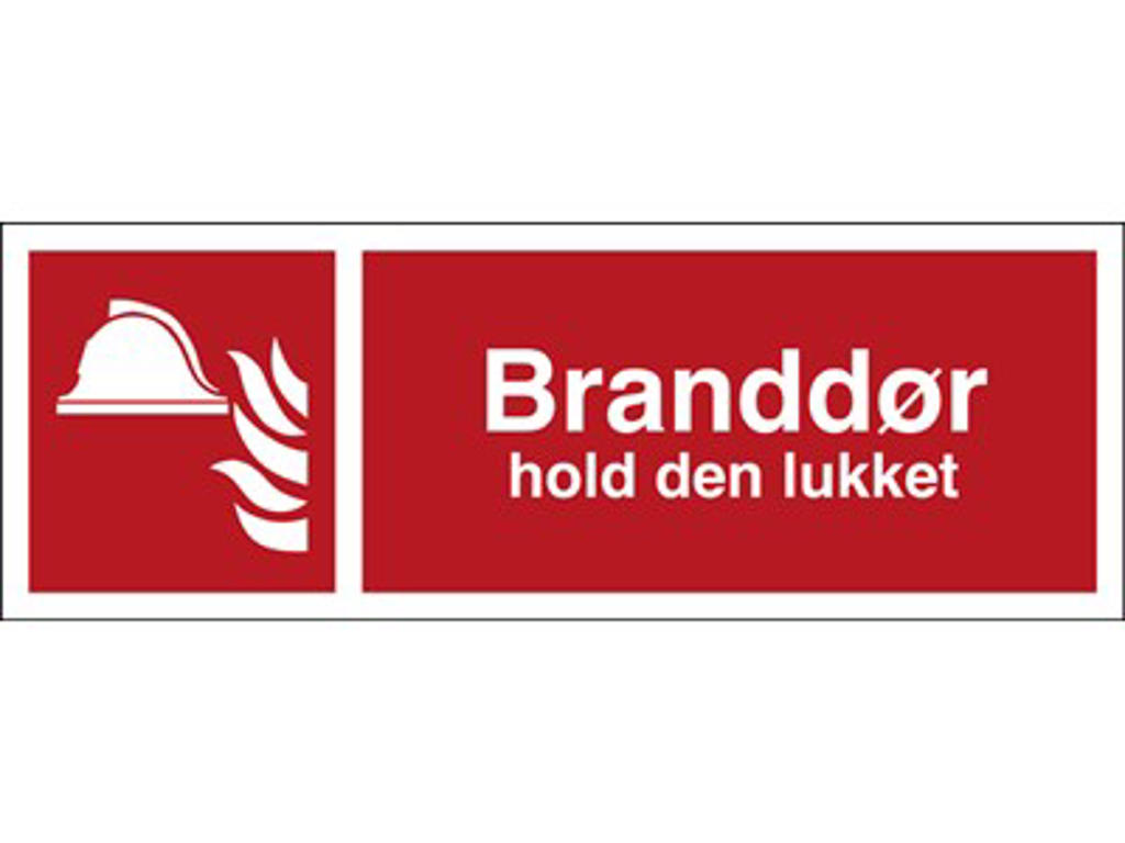 BRANDDØR hold den lukket 140x420mm - Selvklæbende