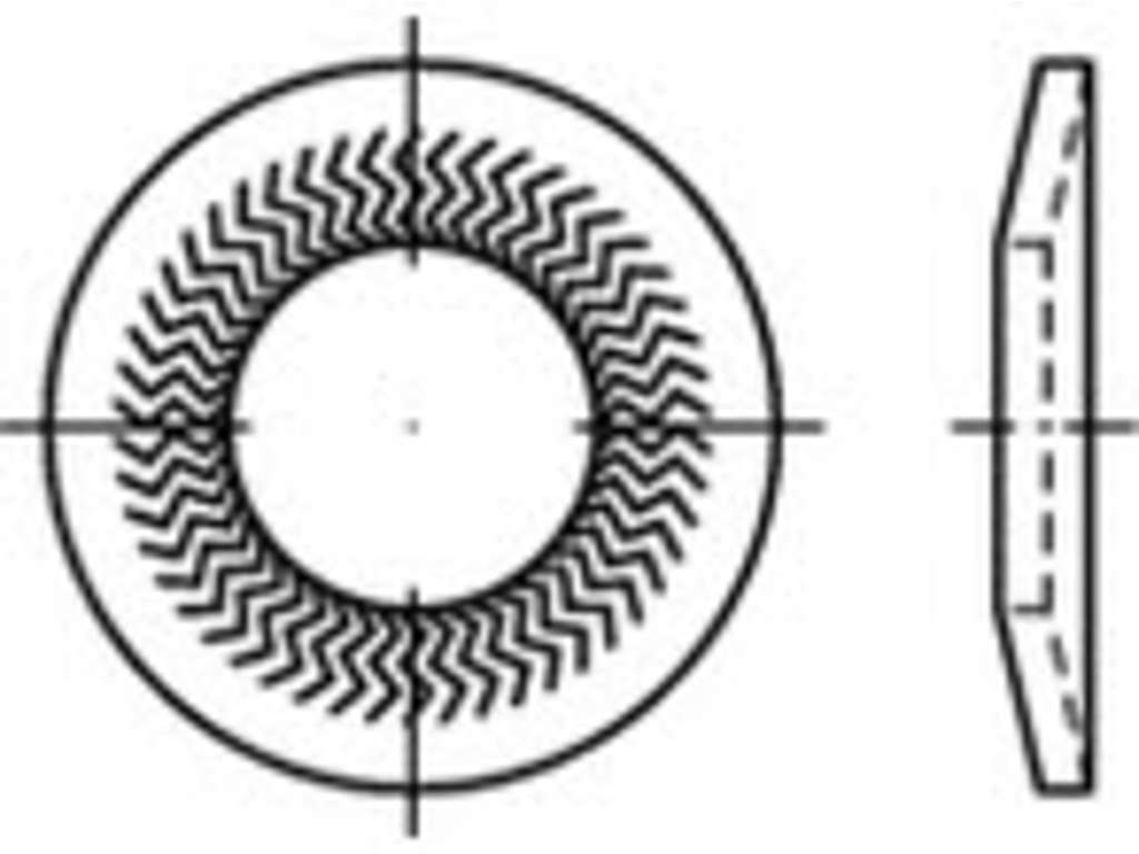 Låseskive 12 mm Teckentrup FZB