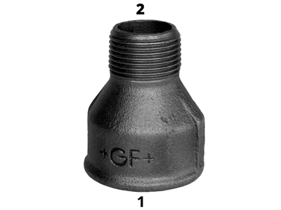 Spidsmuf. 3/8x1/8"sort