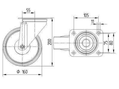 Hjul 3470 UAR 160 P63