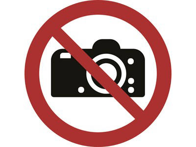 fotografering forbudt ø 100