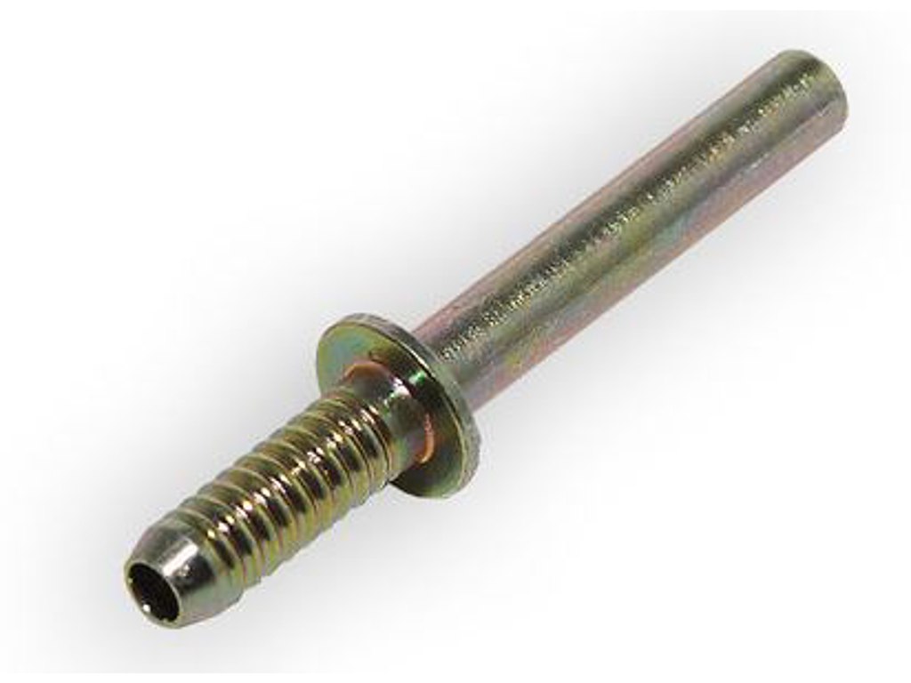 Centralsmøring slangestuds lige Ø6mm