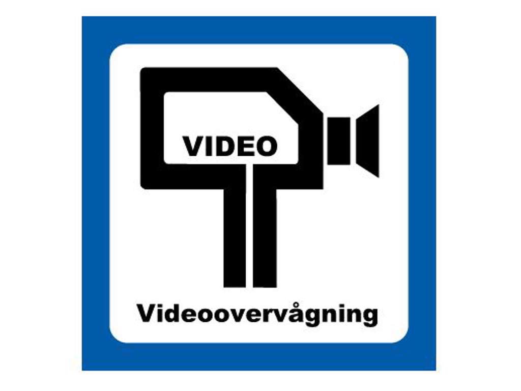 VIDEOOVERVÅGNING 200x200mm