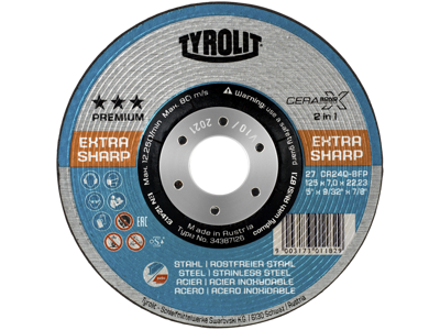 Slibeskive Premium Tyrolit Cerabond 27