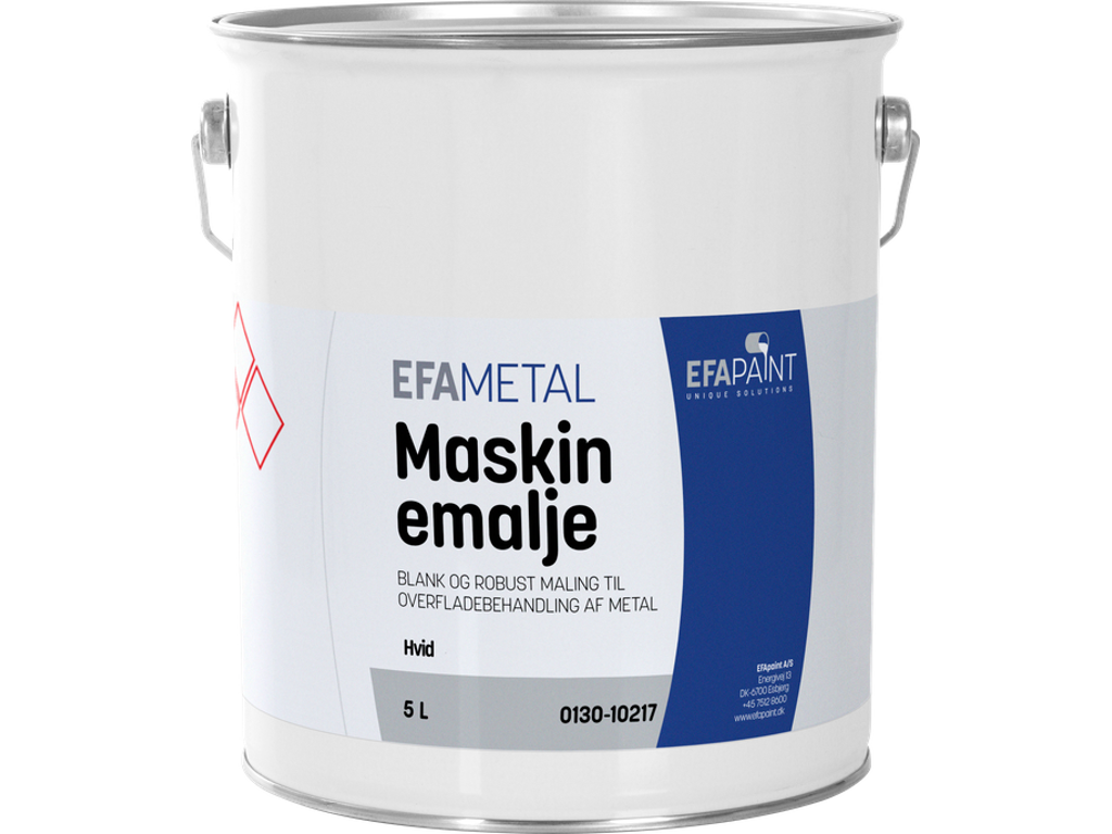 Maling Hvid maskinemalje 5 Ltr.