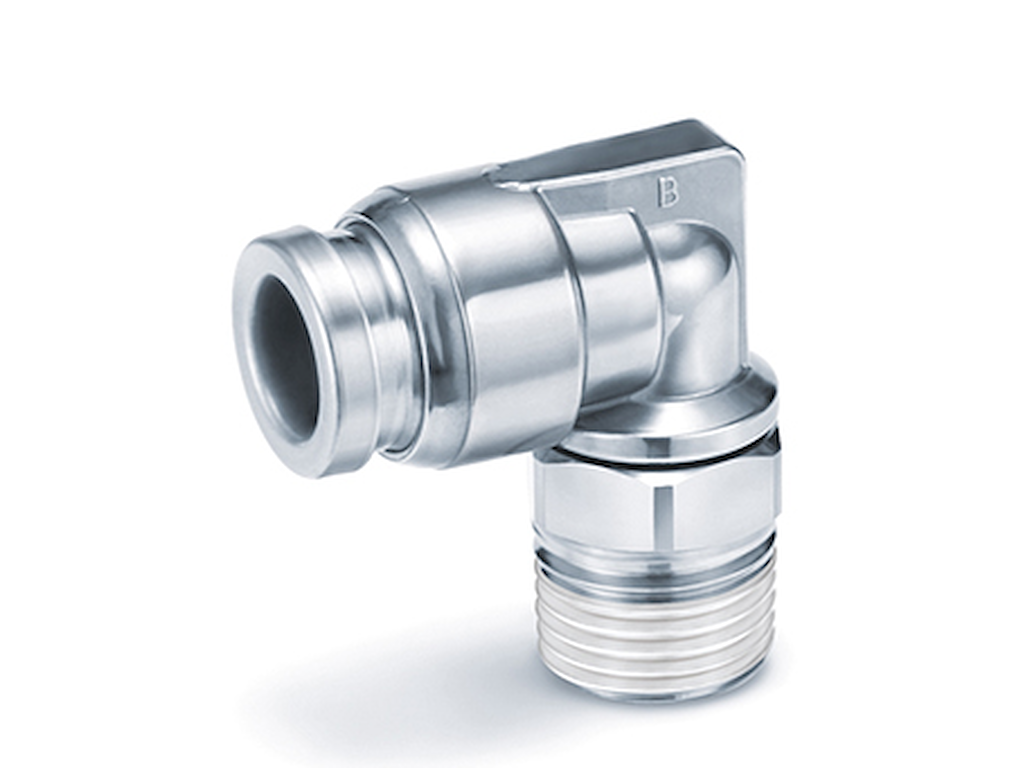 Fitting 12mm x3/8" u/rg vinkel 316L