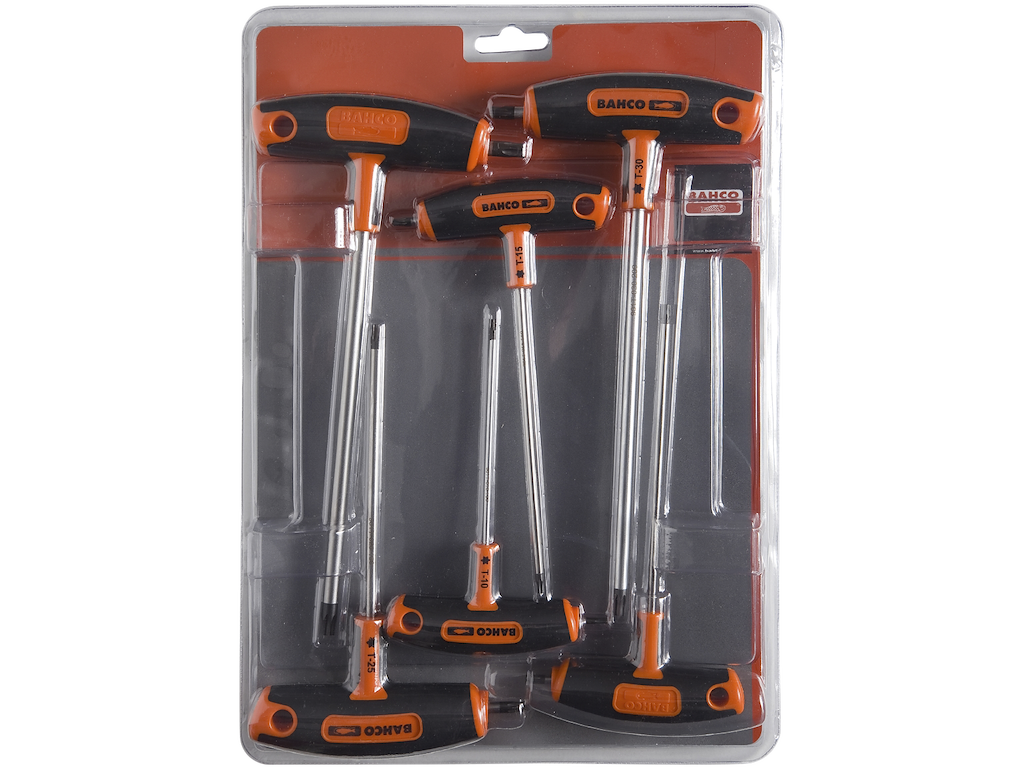 T-nøglesæt Torx 6 dele Bahco