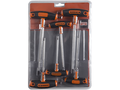 T-nøglesæt Torx 6 dele Bahco