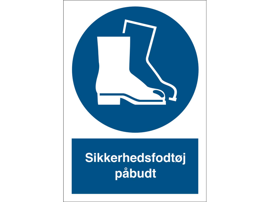 SIKKERHEDSFODTØJ PÅBUDT