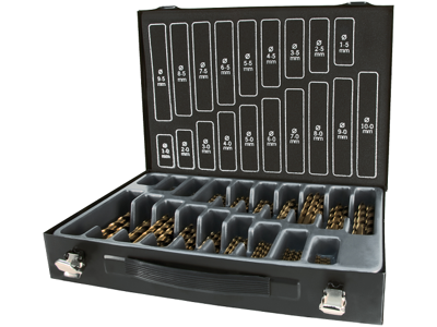 Borkuffert 1-10mm 170stk HSS Co5