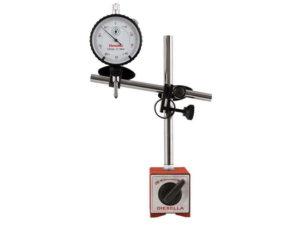 Magnetstander med måleur Diesella