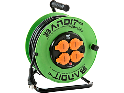 Kabeltromle 40 mtr Bandit m/fast kerne 