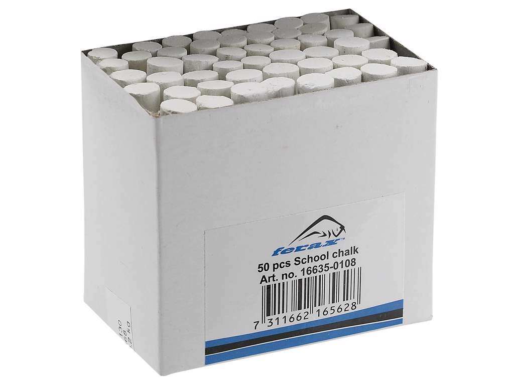 Kridt, skolekridt pk á 50 stk