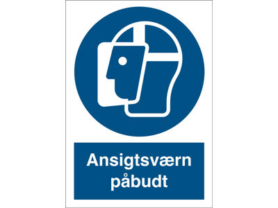 ANSIGTSVÆRN PÅBUDT