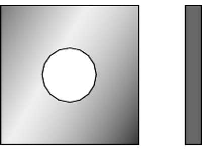 Firkantskive 16mm 18x50 sort DIN 436