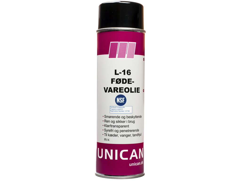 Unican L-16 fødevareolie 500 ml