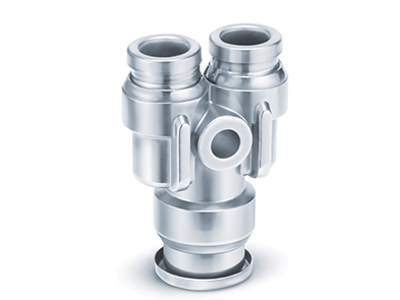 Luftfittings 6x4x4 Y-stykke Rustfri KQG2