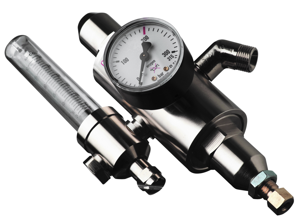 Flowmeter Argon / kulsyre AGA enkelt