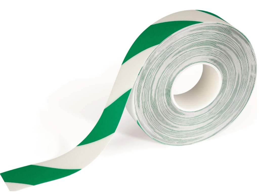 Tape 50mm x 30 mtr Grøn/Hvid strong
