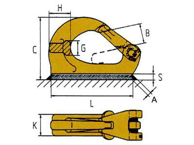 Svejsekrog UKN-4 ton Gunnebo