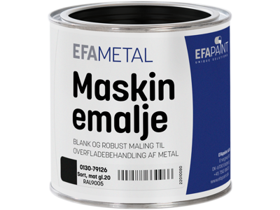 Maling matsort maskinemalje 0,75 Ltr.