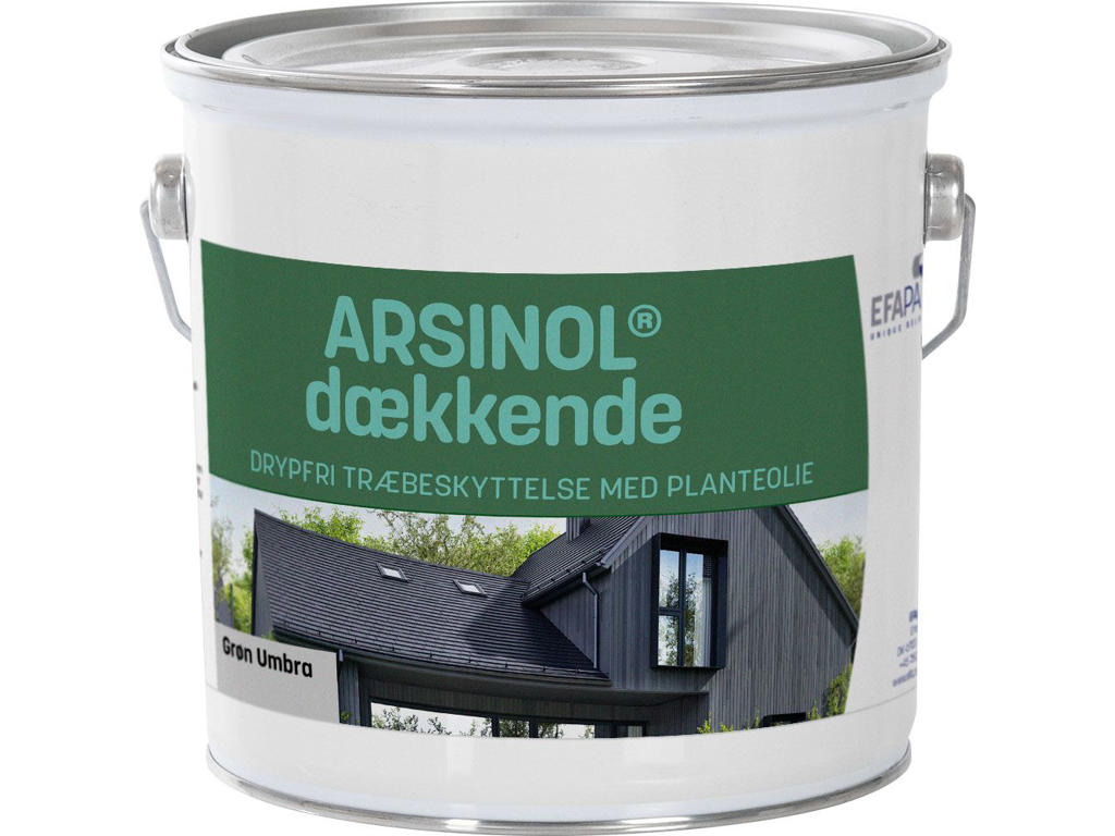 Træbesk. Arsinol Grøn umbra 2,5 ltr