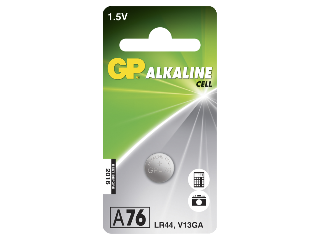 Batteri V13GA LR44 A76 GP 1 stk.